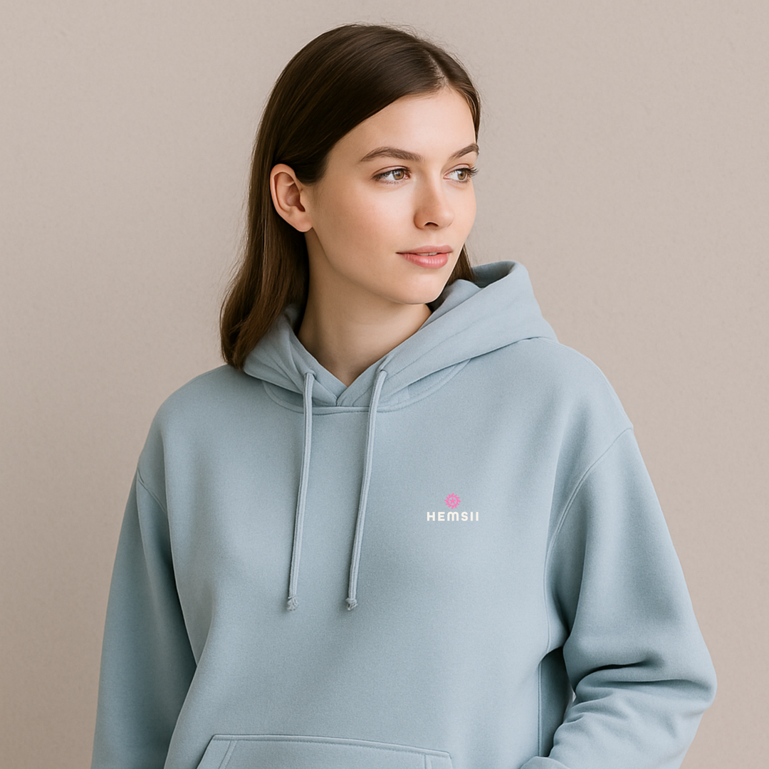 The Core Hoodie Ice Blue Hemsii Official
