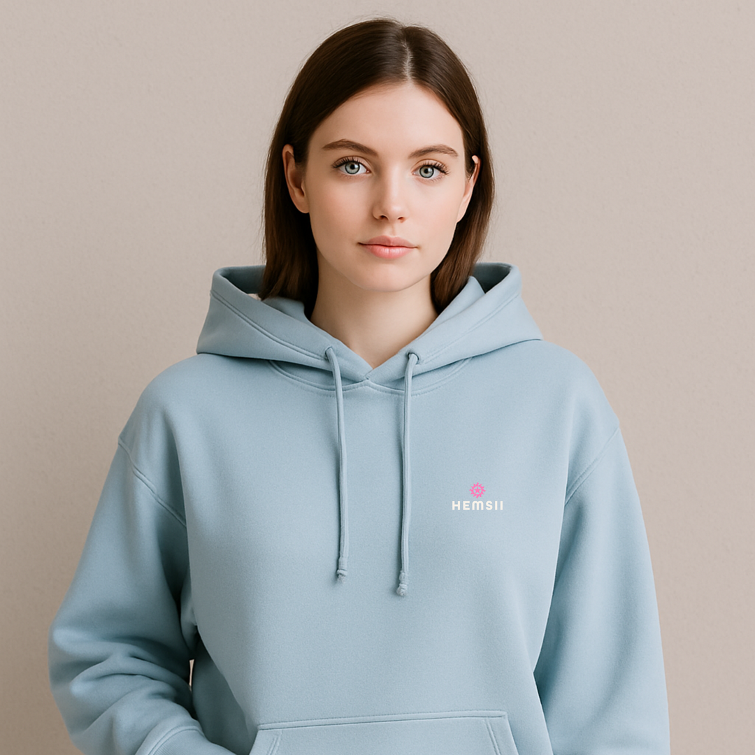 The Core Hoodie Ice Blue Hemsii Official