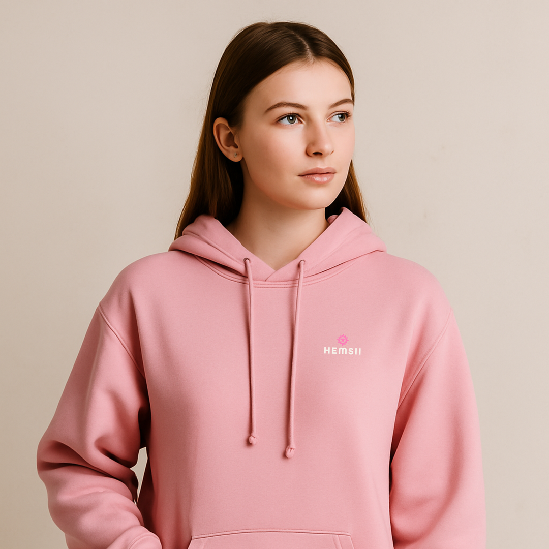 The Core Hoodie Cotton Pink Hemsii Official