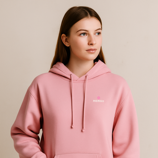 The Core Hoodie Cotton Pink Hemsii Official