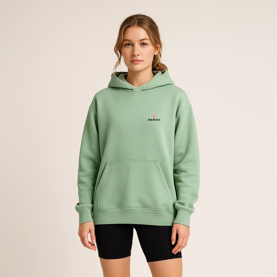 The Core Hoodie – Aloe Green Auringvar Clothing