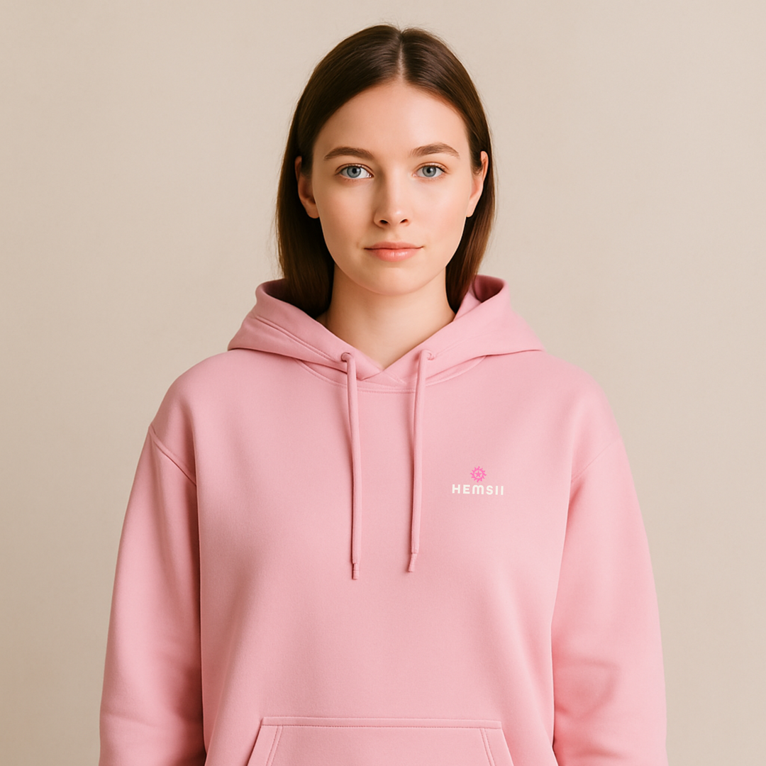 The Core Hoodie Cotton Pink Hemsii Official