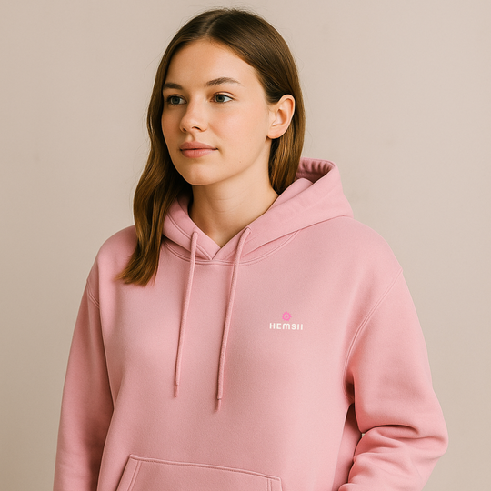 The Core Hoodie Cotton Pink Hemsii Official